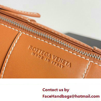 Bottega Veneta Small Canette Intreccio leather cross-body Bag Orange