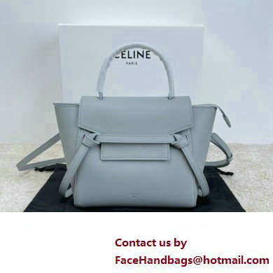 CelineNano Belt bag in grained calfskin bleu lin 2024 - Click Image to Close