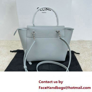 CelineNano Belt bag in grained calfskin bleu lin 2024