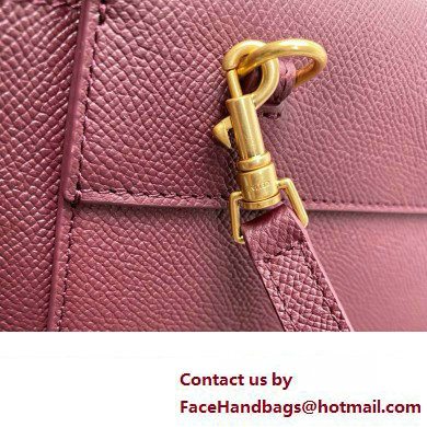 CelineNano Belt bag in grained calfskin burgundy 2024