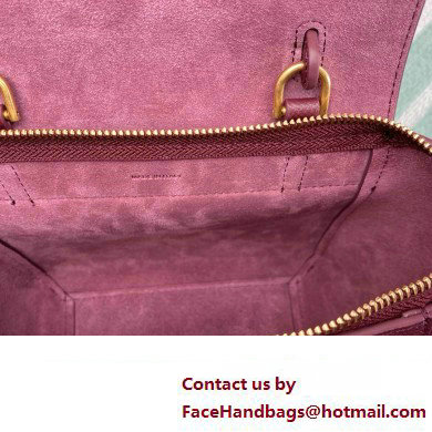 CelineNano Belt bag in grained calfskin burgundy 2024