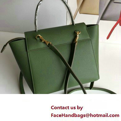 CelineNano Belt bag in grained calfskin green 01 2024