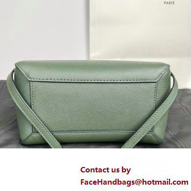 CelineNano Belt bag in grained calfskin green 03 2024