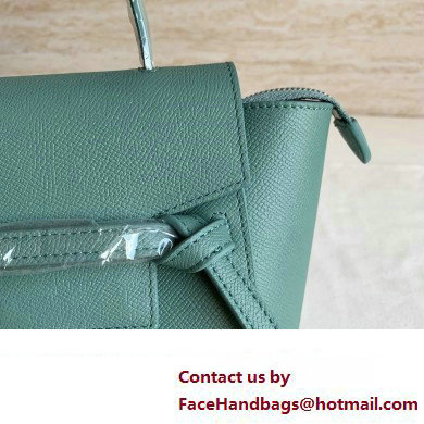 CelineNano Belt bag in grained calfskin green 06 2024