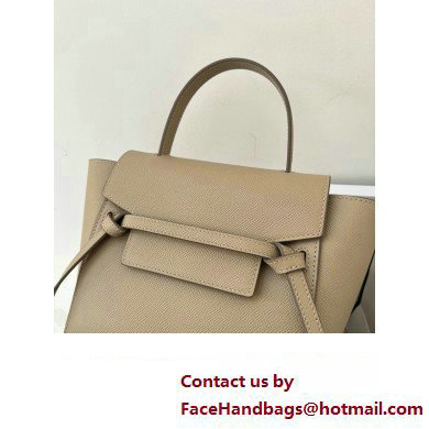 CelineNano Belt bag in grained calfskin khaki 2024