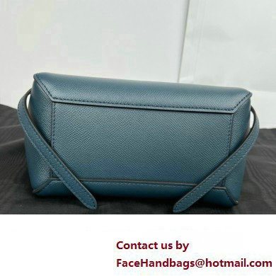 CelineNano Belt bag in grained calfskin navy blue 2024