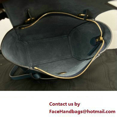 CelineNano Belt bag in grained calfskin navy blue 2024