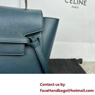 CelineNano Belt bag in grained calfskin navy blue 2024