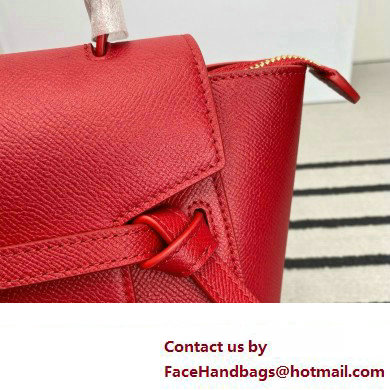 CelineNano Belt bag in grained calfskin red 2024 - Click Image to Close