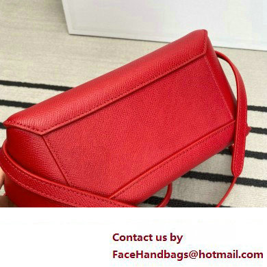 CelineNano Belt bag in grained calfskin red 2024