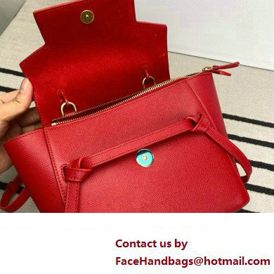 CelineNano Belt bag in grained calfskin red 2024