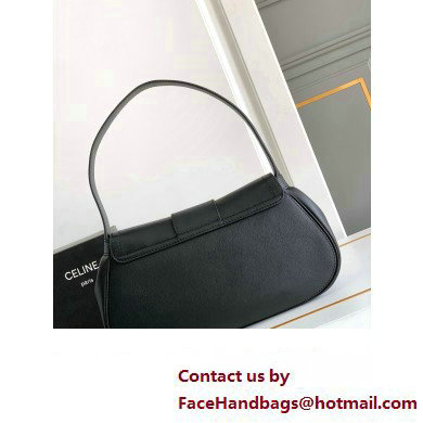 Celine MEDIUM POLLY BAG in SUPPLE CALFSKIN Black 2024