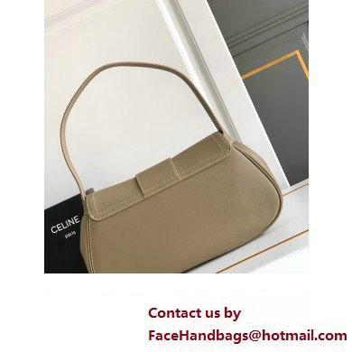 Celine MEDIUM POLLY BAG in SUPPLE CALFSKIN ETOUPE 2024