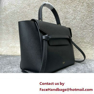 Celine MICRO Belt bag in grained calfskin BLACK 2024