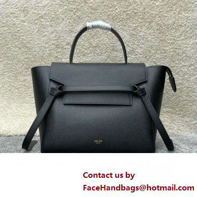 Celine MICRO Belt bag in grained calfskin BLACK 2024