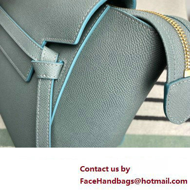 Celine MICRO Belt bag in grained calfskin BLUE 01 2024