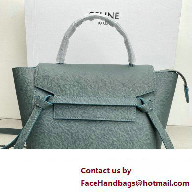 Celine MICRO Belt bag in grained calfskin BLUE 01 2024