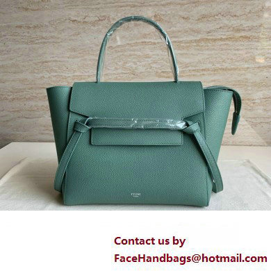 Celine MICRO Belt bag in grained calfskin BLUE 02 2024