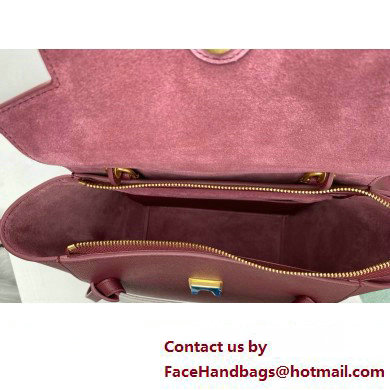 Celine MICRO Belt bag in grained calfskin BURGUNDY 2024