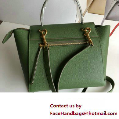 Celine MICRO Belt bag in grained calfskin GREEN 01 2024