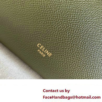 Celine MICRO Belt bag in grained calfskin GREEN 02 2024 - Click Image to Close