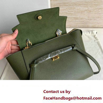 Celine MICRO Belt bag in grained calfskin GREEN 02 2024