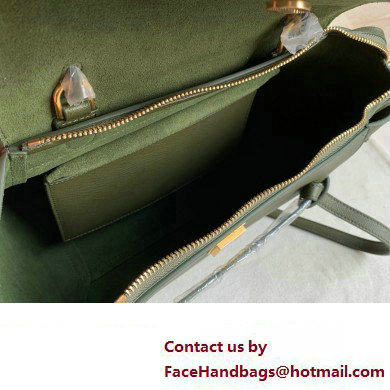 Celine MICRO Belt bag in grained calfskin GREEN 02 2024