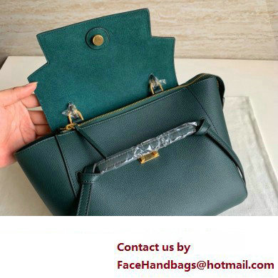 Celine MICRO Belt bag in grained calfskin GREEN 03 2024