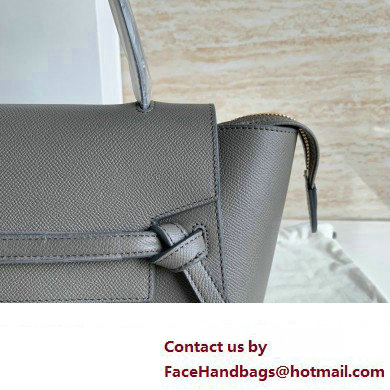 Celine MICRO Belt bag in grained calfskin GRIS ETAIN 2024