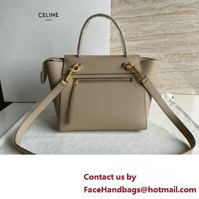 Celine MICRO Belt bag in grained calfskin KHAKI 2024