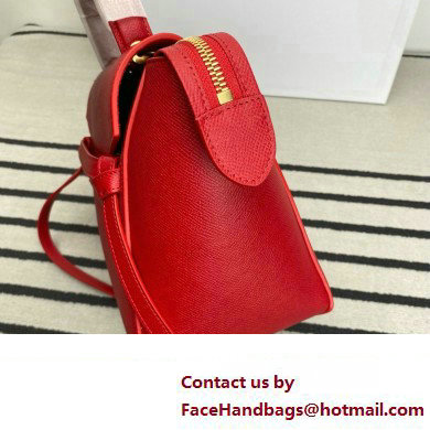 Celine MICRO Belt bag in grained calfskin RED 2024