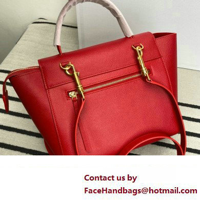 Celine MICRO Belt bag in grained calfskin RED 2024