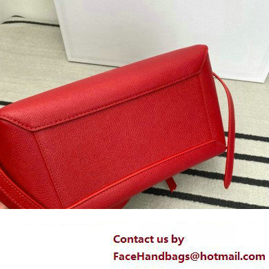 Celine MICRO Belt bag in grained calfskin RED 2024