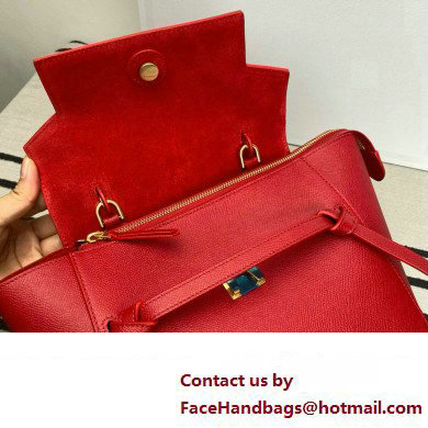 Celine MICRO Belt bag in grained calfskin RED 2024