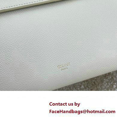 Celine MICRO Belt bag in grained calfskin WHITE 2024 - Click Image to Close