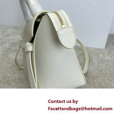 Celine MICRO Belt bag in grained calfskin WHITE 2024