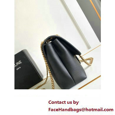 Celine Medium Victoire Bag in SUPPLE CALFSKIN Black/GOLD 2024