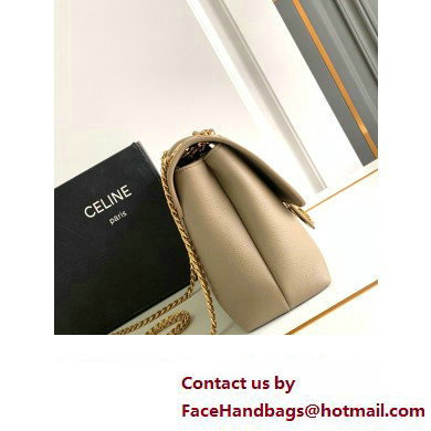 Celine Medium Victoire Bag in SUPPLE CALFSKIN ETOUPE 2024 - Click Image to Close