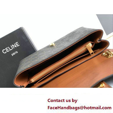 Celine Medium Victoire Bag in Triomphe Canvas Tan 2024