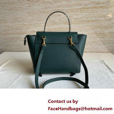 Celine Nano Belt bag in grained calfskin green 05 2024