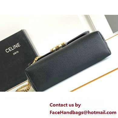 Celine TEEN Victoire Bag in SUPPLE CALFSKIN Black/GOLD 2024