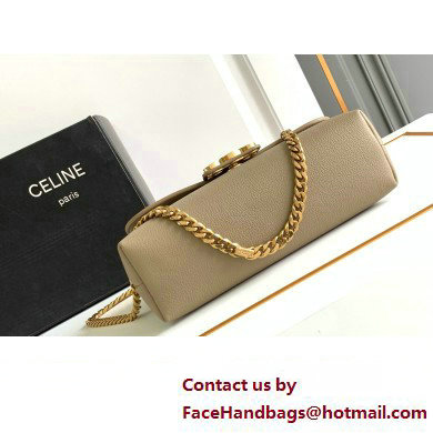 Celine TEEN Victoire Bag in SUPPLE CALFSKIN ETOUPE 2024