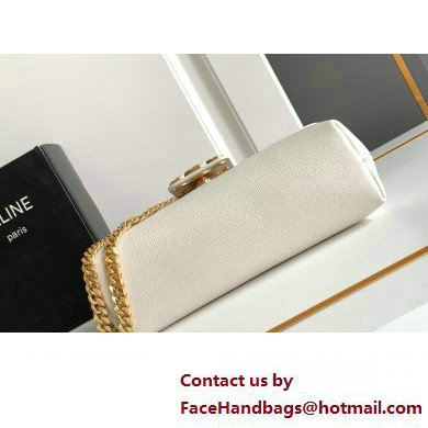 Celine TEEN Victoire Bag in SUPPLE CALFSKIN WHITE 2024