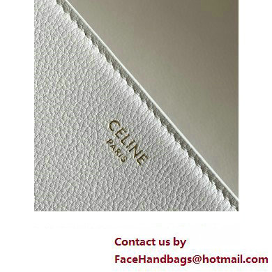 Celine TEEN Victoire Bag in SUPPLE CALFSKIN WHITE 2024