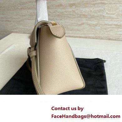 Celine mini belt pico Bag in grained calfskin khaki 2024