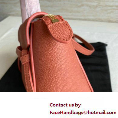 Celine mini belt pico Bag in grained calfskin rose 2024