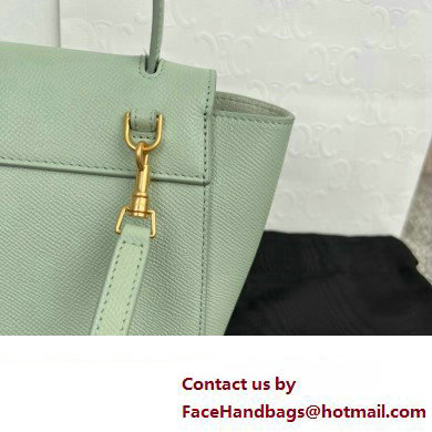 Celine mini belt pico Bag in grained calfskin vert fizz 2024