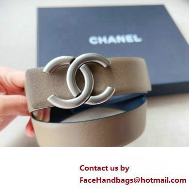 Chanel Width 3cm Reversible calfskin belt Camel 2024 - Click Image to Close