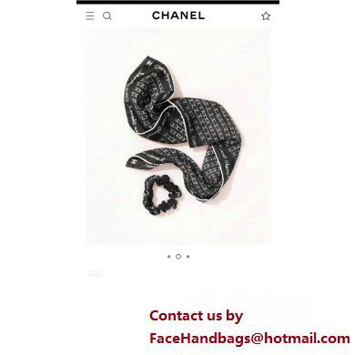 Chanel cc logo printed square scarf AA8028 2024