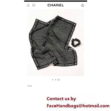 Chanel cc logo printed square scarf AA8028 2024